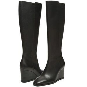 NYDJ Jessica Wedge Knee High Boot Women’s Size 8M Black NWOB